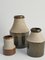 Brutalist Stoneware Vases by Hertha Bengtson for Rörstrand, 1962, Set of 3 20