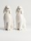 Caniche Dogs en Porcelaine Blanche Peinte à la Main par Lomonosov, 1960s, Set de 2 10