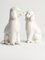 Caniche Dogs en Porcelaine Blanche Peinte à la Main par Lomonosov, 1960s, Set de 2 9