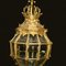 Lámpara de Versalles con farol dorado francés Luis XIV, Imagen 5