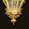 Lámpara de Versalles con farol dorado francés Luis XIV, Imagen 3