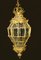 Lámpara de Versalles con farol dorado francés Luis XIV, Imagen 1