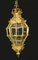 Lámpara de Versalles con farol dorado francés Luis XIV, Imagen 4
