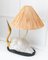 Lampada da tavolo in stile Hollywood Regency Bird in ceramica, anni '70, Immagine 5