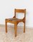 Italienischer Vintage Stuhl aus Holz mit kariertem Sitz, Italien, 1960er 10