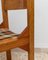 Sedia vintage in legno con seduta a scacchi, Italia, anni '60, Immagine 4