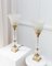 Neoclassical Table Lamps in Cut Crystal & Brass, Italy, 1950s, Set of 2 1