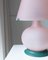 Mushroom Tischlampen aus Rosa Muranoglas, Italien, 1970er, 2er Set 5