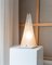 Murano Pyramid Table Lamp in Frosted Glass, Italy, 1970s 9