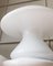 Lámparas de mesa hongo con detalles plateados, años 70. Juego de 2, Imagen 5