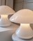 Mushroom Table Lamps with Silver Details, 1970s, Set of 2 6