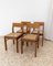 Vintage Dining Chairs in Wood, Italy, 1960s, Set of 4 1