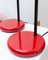 Lámparas de mesa vintage rojas, Italia, años 80. Juego de 2, Imagen 9