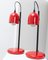 Vintage Red Table Lamps, Italy, 1980s, Set of 2, Image 1