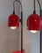 Vintage Red Table Lamps, Italy, 1980s, Set of 2 7
