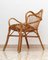 Vintage Basket Chair in Bamboo and Rattan, Italy, 1970s 6
