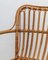 Silla Basket vintage de bambú y ratán, Italia, años 70, Imagen 7
