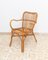 Vintage Basket Chair in Bamboo and Rattan, Italy, 1970s 1