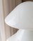 Lámpara de mesa hongo grande con detalles plateados, años 70, Imagen 6