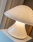 Lámpara de mesa hongo grande con detalles plateados, años 70, Imagen 9
