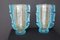 Large Gold and Turquoise Blue Murano Glass Vases by Costantini, 1980s, Set of 2 6