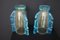 Large Gold and Turquoise Blue Murano Glass Vases by Costantini, 1980s, Set of 2 12