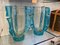 Large Gold and Turquoise Blue Murano Glass Vases by Costantini, 1980s, Set of 2 18