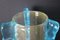 Large Gold and Turquoise Blue Murano Glass Vases by Costantini, 1980s, Set of 2 8
