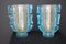 Grands Vases en Verre de Murano Doré et Bleu Turquoise par Costantini, 1980s, Set de 2 7