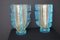 Grands Vases en Verre de Murano Doré et Bleu Turquoise par Costantini, 1980s, Set de 2 5