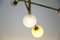 Lámpara de araña italiana de vidrio y latón, Imagen 7