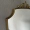 Specchio vintage con cornice in ottone, Italia, anni '50, Immagine 4