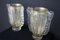 Large Gold-Colored and Crystal Murano Glass Vases by Costantini, 1980s, Set of 2 3