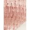 Italienischer rosa Quadriedro Murano Glas Kronleuchter im Venini Stil von Simoeng 5