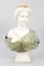 Busto de dama clásico tallado, años 70, mármol, Imagen 1