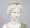 Busto de dama clásico tallado, años 70, mármol, Imagen 6