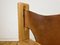 Mid-Century Swedish Lounge Chair in Pine and Saddle Leather, 1970s, Image 3