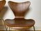 Model 3107 Chairs by Arne Jacobsen for Fritz Hansen, 1950s, Set of 3 12