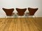 Model 3107 Chairs by Arne Jacobsen for Fritz Hansen, 1950s, Set of 3 14