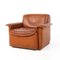 Vintage DS-12 Armchair in Cognac Leather from De Sede, 1970s, Set of 2 2