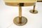 Large Vintage Italian Brass and Glass Table Lamps, 1970s, Set of 2, Image 7