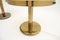 Large Vintage Italian Brass and Glass Table Lamps, 1970s, Set of 2 8