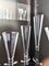 Clear & Black Murano Glass Octagonal Flutes Series by Carlo Moretti, 1974, Set of 12, Image 11