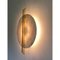 Italian Wall Light in White Carrara Marble Disc and Brass Metal Frame by Simoeng 6