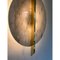 Italian Wall Light in White Carrara Marble Disc and Brass Metal Frame by Simoeng 5