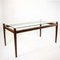 Mid-Century Glass Dining Table in Rosewood with Glass Top, 1960s 2