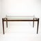 Mid-Century Glass Dining Table in Rosewood with Glass Top, 1960s 5