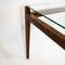 Mid-Century Glass Dining Table in Rosewood with Glass Top, 1960s 8