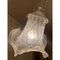 Lampadario in vetro di Murano trasparente e sabbia di Simoeng, Italia, Immagine 4
