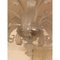 Murano Glas im italienischen Stil mit transparentem und sandfarbenem Kronleuchter von Simoeng 2